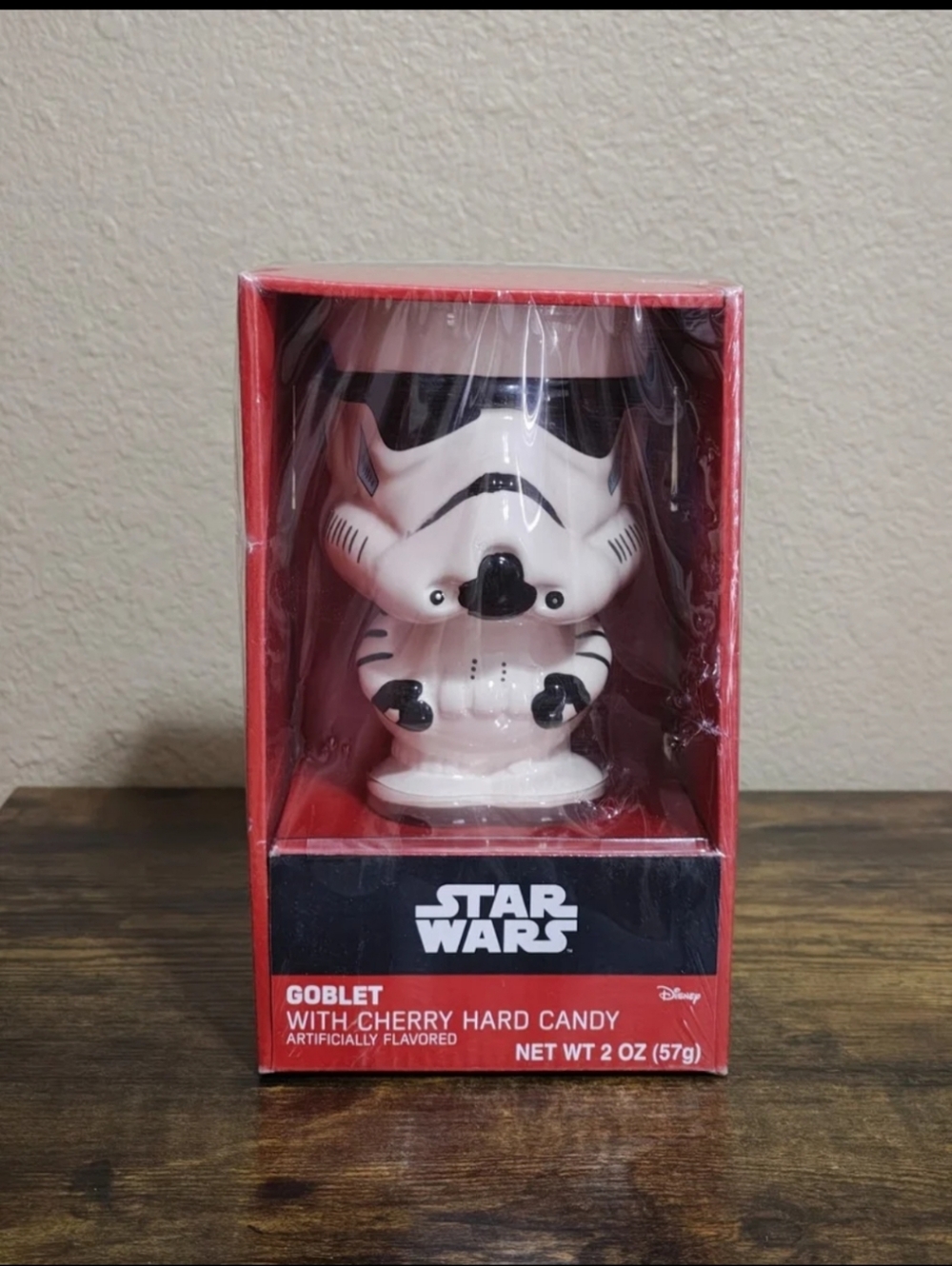 Cool Star Wars Stormtrooper Ceramic Goblet Cup With Cherry Candy New.